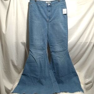 We The Free Light Blue Flared Jeans
